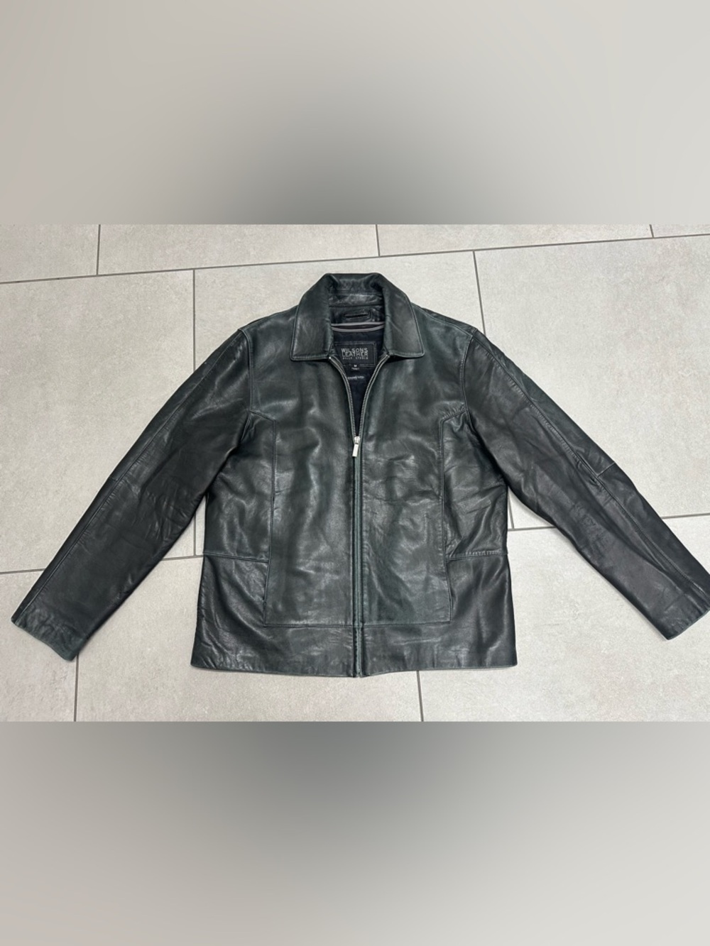 VTG Men’s Black WILSONS LEATHER JACKET Medium Pelle Studio Removable Lining